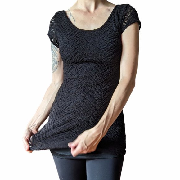 Shareen open back black zebra mesh bodycon dress - Picture 3 of 13